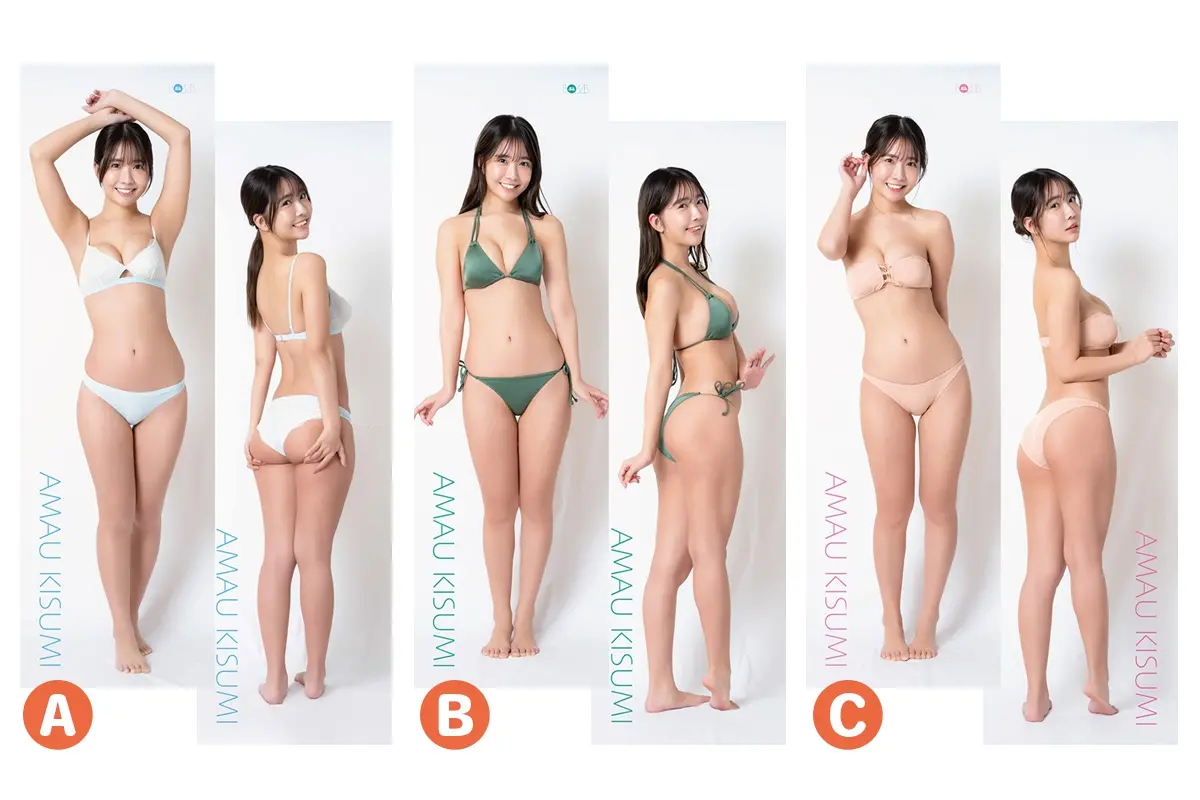天羽希純　等身大抱き枕カバーB　直筆サイン入り 天羽希純、等身大抱き枕カバーは水着違いで3タイプ 直筆サイン