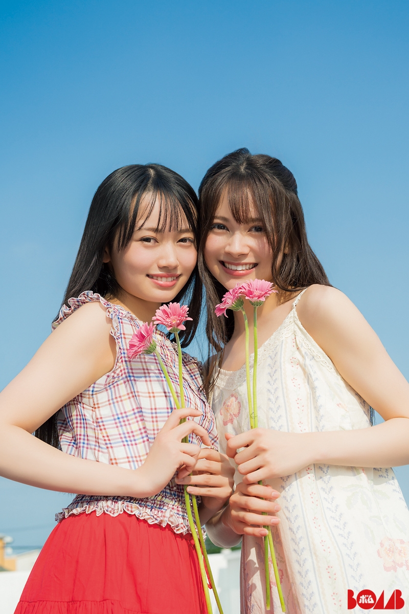 AKB48・伊藤百花&花田藍衣「BOMB」9月号