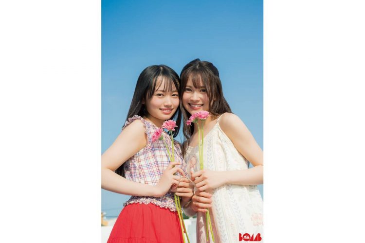 AKB48・伊藤百花&花田藍衣「BOMB」9月号