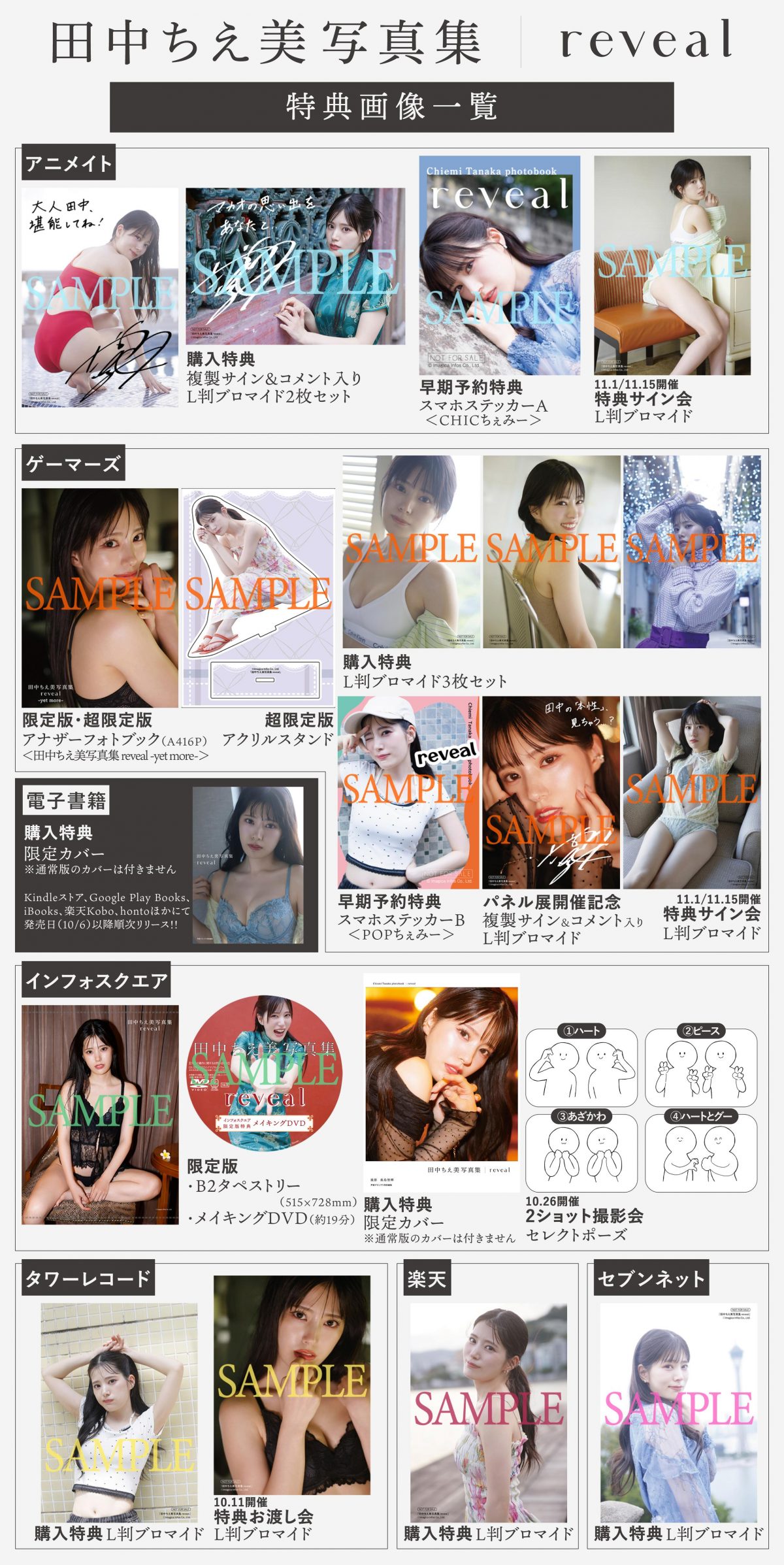 『田中ちえ美写真集 reveal』