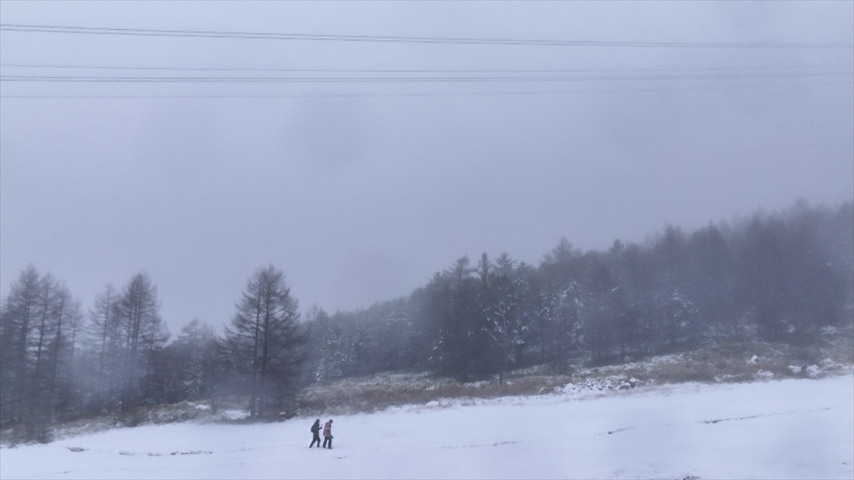 『安村、雪山を登る』