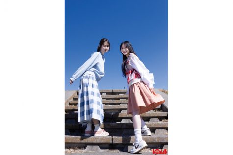 櫻坂46・向井純葉&村井優「BOMB」5月号