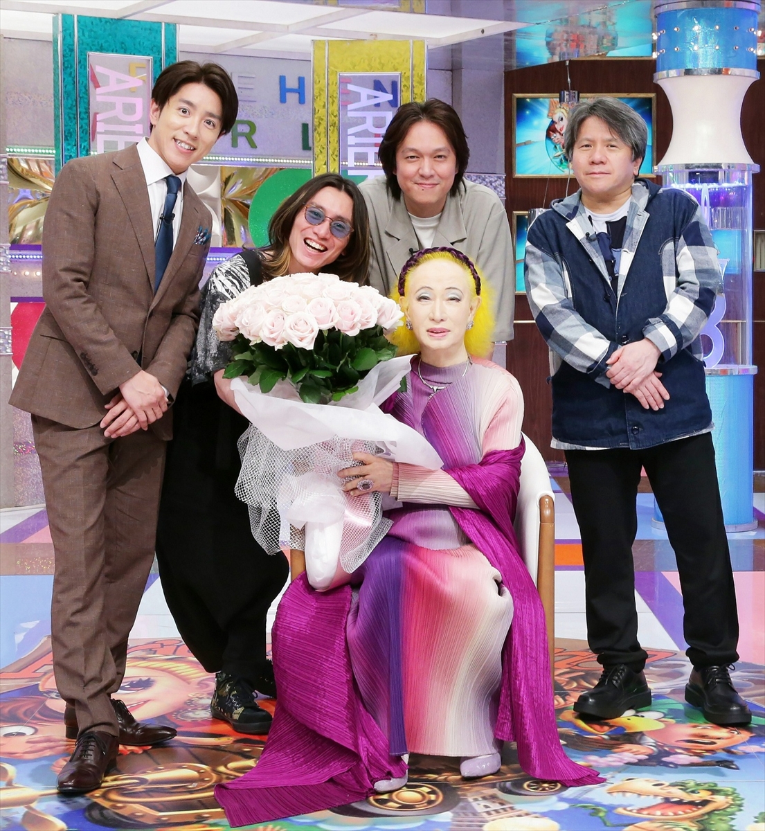美輪明宏さん米寿のお祝い時の記念写真