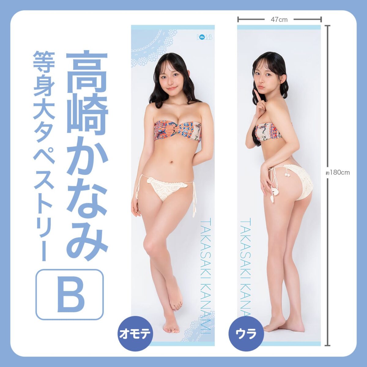 高崎かなみ等身大タペストリー【B】