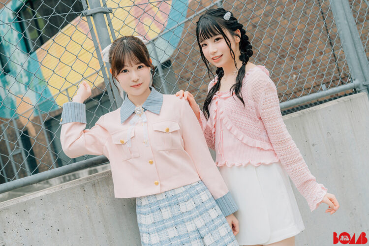 NGT48・北村優羽&喜多花恵「BOMB」11月号